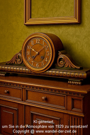 Buffetuhr Eiche Vollplstinenwerk Gongverstärkung 01