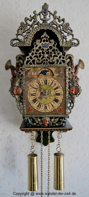 Holländische Meerweibchen Uhr Friese Stoelklok 02