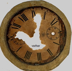 vor der Restauration, starke Beschädigungen vor der Restauration, starke Beschädigungen