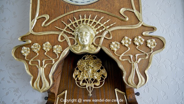 Lenzkirch Jugendstil Freischwinger Eiche vergoldete Bronze 09 Lenzkirch Jugendstil Freischwinger Eiche vergoldete Bronze 09