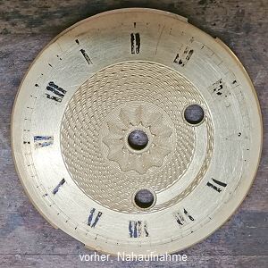 Pendulen Zifferblatt 7.7 cm unrestauriert2 Pendulen Zifferblatt 7.7 cm unrestauriert2