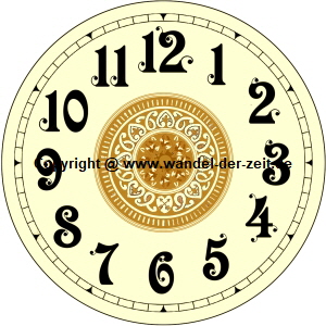 Zifferblatt restauriert Zifferblatt restauriert